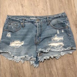Missimo high rise Jean shorts high rise